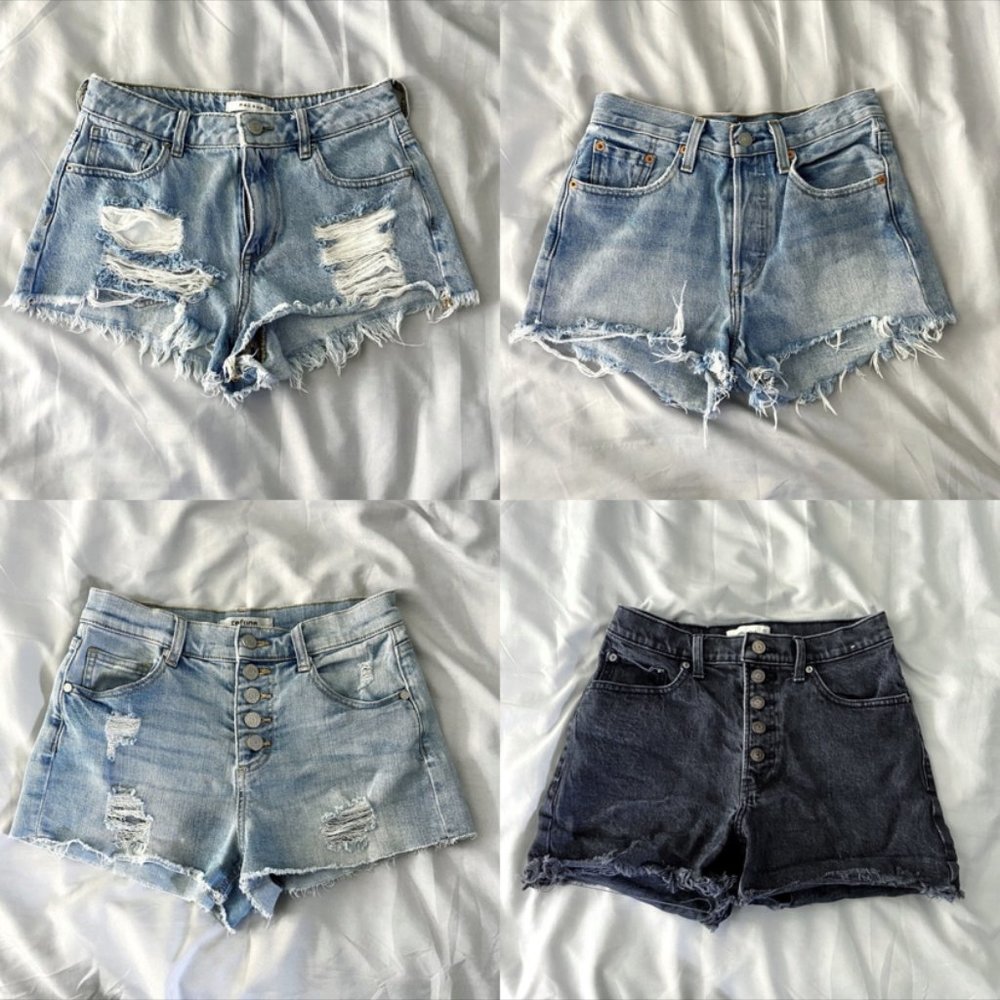 4 Jean Shorts bundle
